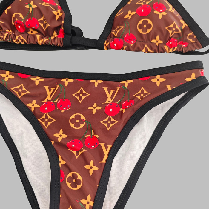 Women Three Piece Rhinestone Bikini Set Sport Bra Swimsuit Beach Thong Swimwear Bathing Suit Swimming Suit