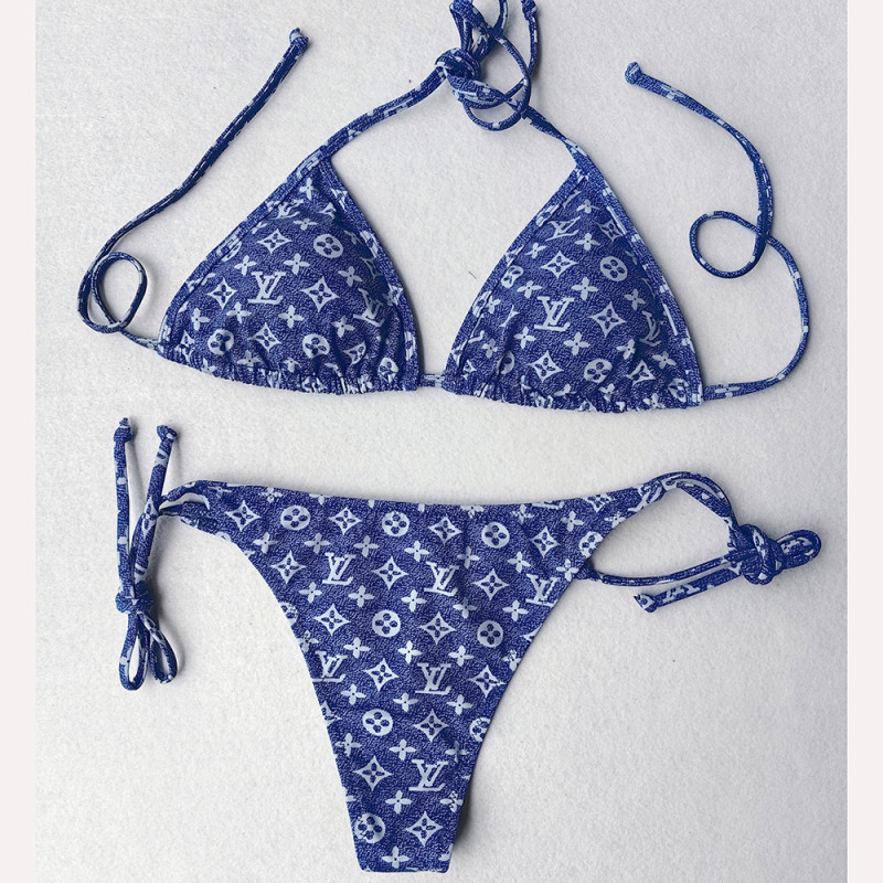 Women Two Piece Rhinestone Bikini Set Sport Bra Swimsuit Beach Thong Swimwear Bathing Suit Swimming Suit