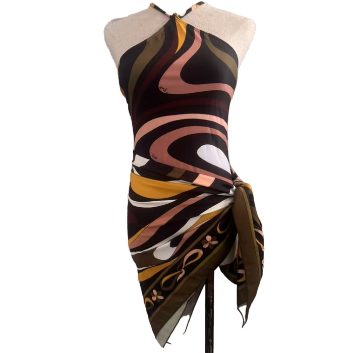 Women Three Piece Rhinestone Bikini Set Sport Bra Swimsuit Beach Thong Swimwear Bathing Suit Swimming Suit