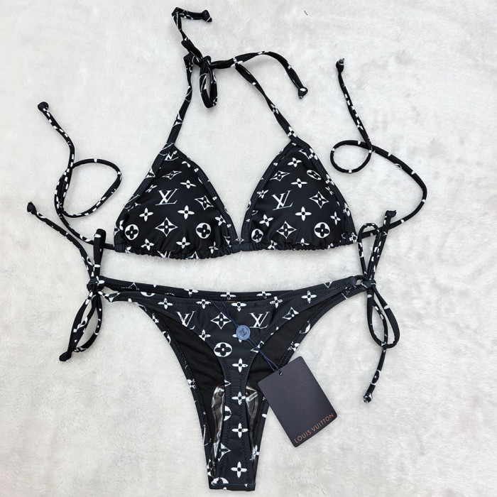 Women Two Piece Rhinestone Bikini Set Sport Bra Swimsuit Beach Thong Swimwear Bathing Suit Swimming Suit