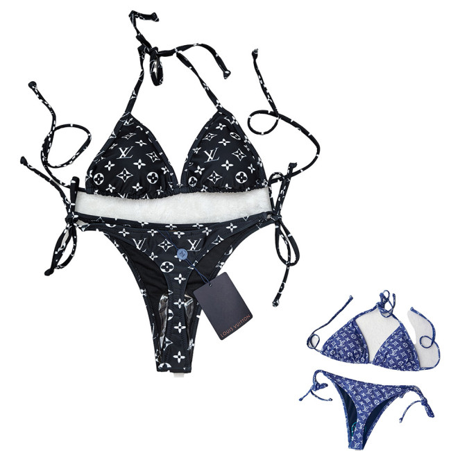 Women Two Piece Rhinestone Bikini Set Sport Bra Swimsuit Beach Thong Swimwear Bathing Suit Swimming Suit