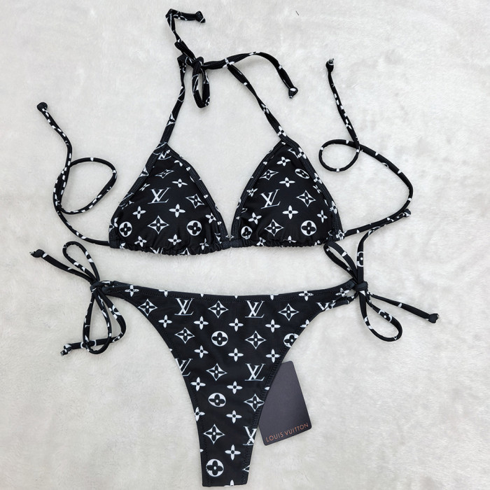 Women Two Piece Rhinestone Bikini Set Sport Bra Swimsuit Beach Thong Swimwear Bathing Suit Swimming Suit