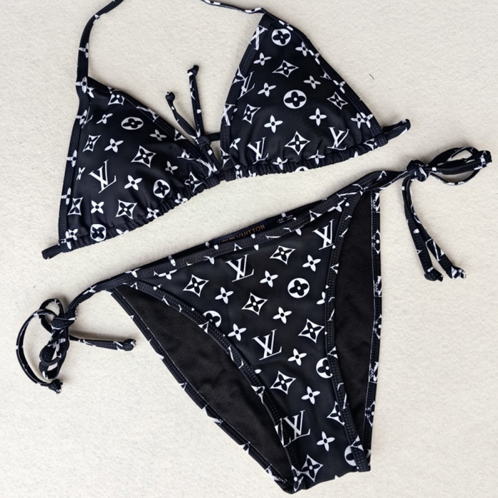 Women Two Piece Rhinestone Bikini Set Sport Bra Swimsuit Beach Thong Swimwear Bathing Suit Swimming Suit