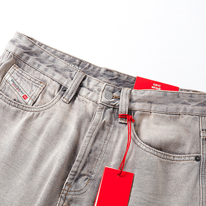 Men Retro Loose Fit Jeans straight-leg Pants Streetwear Bottoms Daily Casual Trousers Unisex