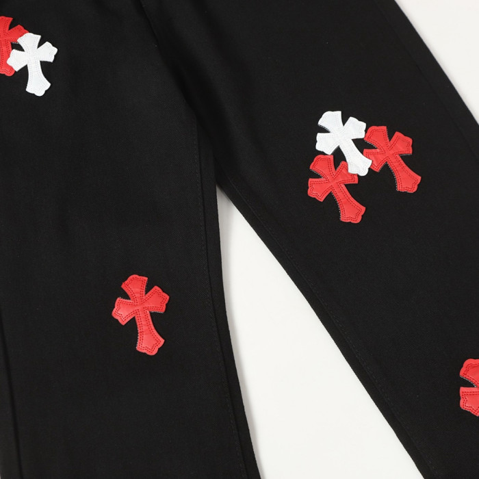 Men Vintage Distressed Denim Jeans Straight Leg Trousers Streetwear Pants Casual Bottoms Joggers Clothes Women