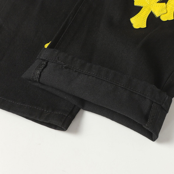 Men Vintage Distressed Denim Jeans Straight Leg Trousers Streetwear Pants Casual Bottoms Joggers Clothes Women