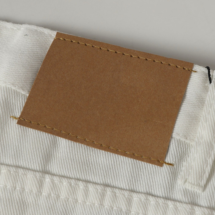 Men Vintage Distressed Denim Jeans Straight Leg Trousers Streetwear Pants Casual Bottoms Joggers Clothes Women