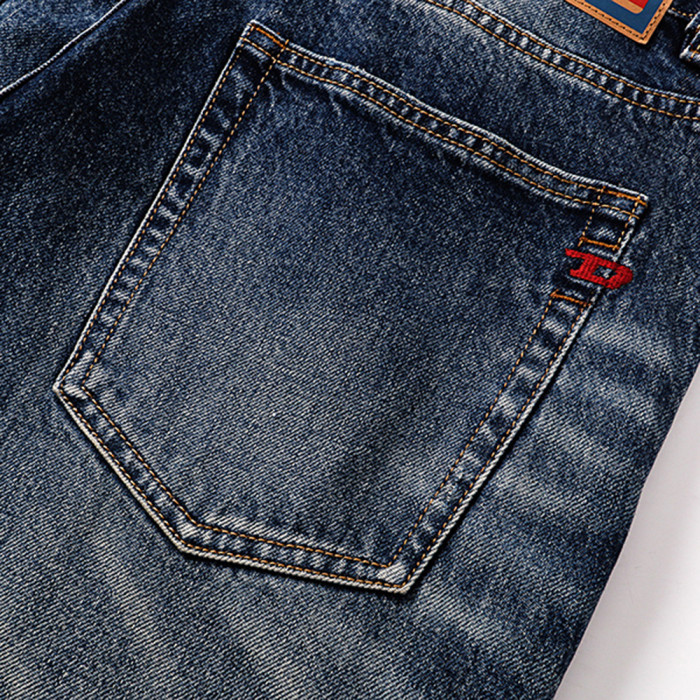 Men Retro Loose Fit Jeans straight-leg Pants Streetwear Bottoms Daily Casual Trousers Unisex