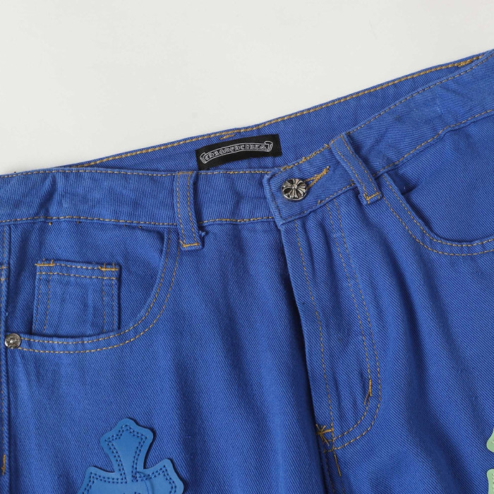 Men Vintage Distressed Denim Jeans Straight Leg Trousers Streetwear Pants Casual Bottoms Joggers Clothes Women