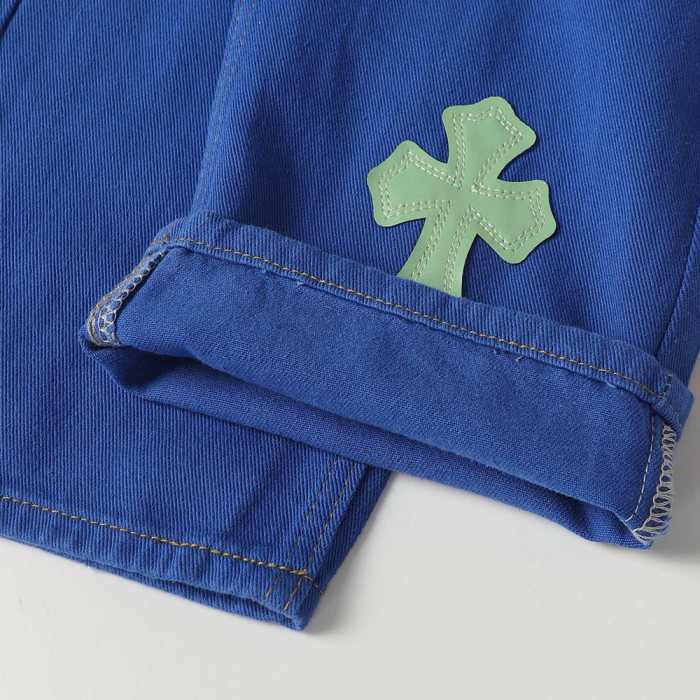 Men Vintage Distressed Denim Jeans Straight Leg Trousers Streetwear Pants Casual Bottoms Joggers Clothes Women