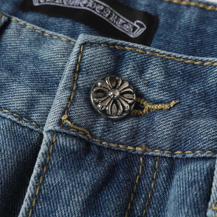 Men Vintage Distressed Denim Jeans Straight Leg Trousers Streetwear Pants Casual Bottoms Joggers Clothes Women