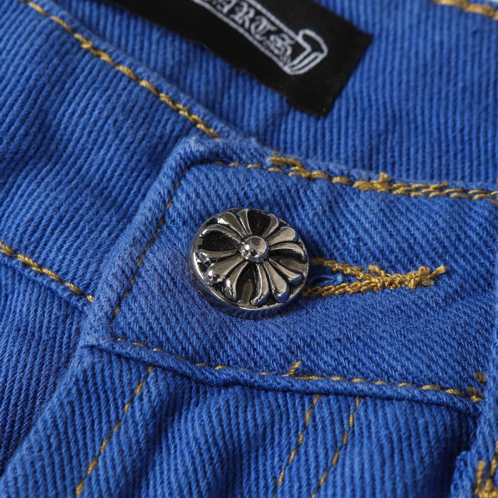 Men Vintage Distressed Denim Jeans Straight Leg Trousers Streetwear Pants Casual Bottoms Joggers Clothes Women