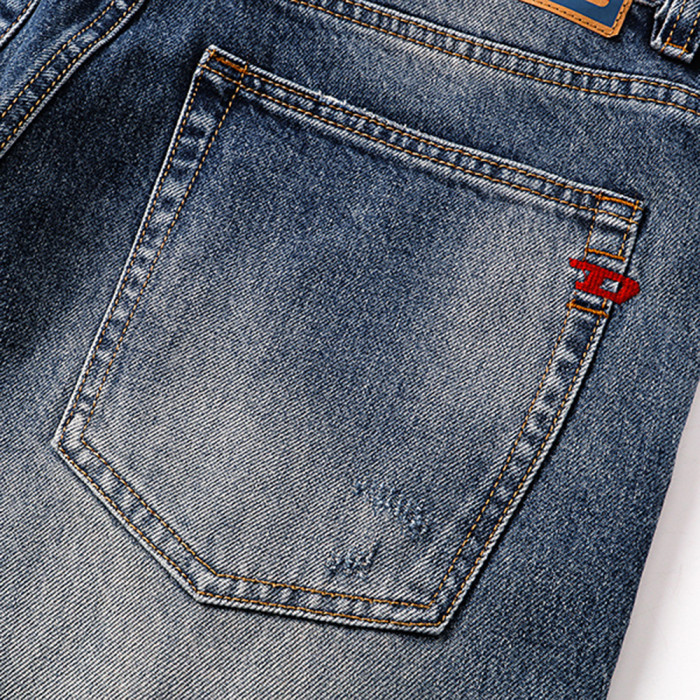 Men Retro Loose Fit Jeans straight-leg Pants Streetwear Bottoms Daily Casual Trousers Unisex