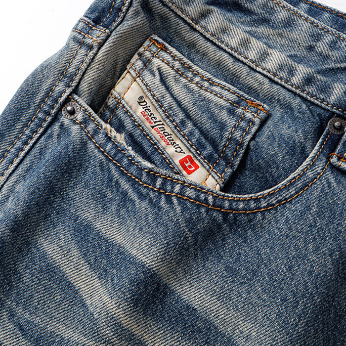 Men Retro Loose Fit Jeans straight-leg Pants Streetwear Bottoms Daily Casual Trousers Unisex