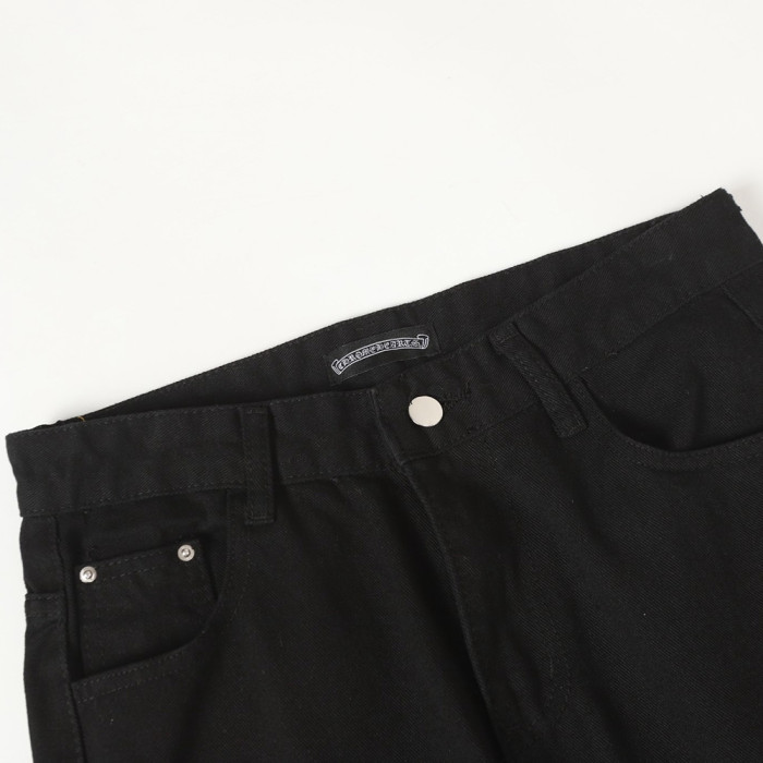 Men Vintage Distressed Denim Jeans Straight Leg Trousers Streetwear Pants Casual Bottoms Joggers Clothes Women