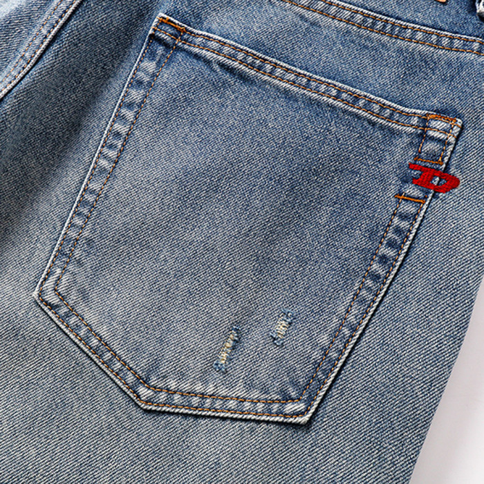 Men Retro Loose Fit Jeans straight-leg Pants Streetwear Bottoms Daily Casual Trousers Unisex