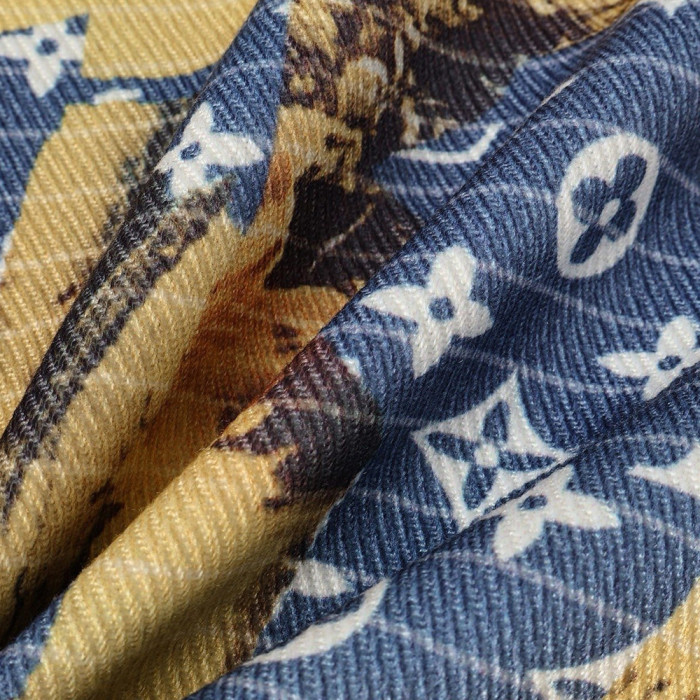 Men Vintage Distressed Denim Full Print Jeans Straight Leg Trousers Streetwear Pants Casual Bottoms Joggers Clothes Women