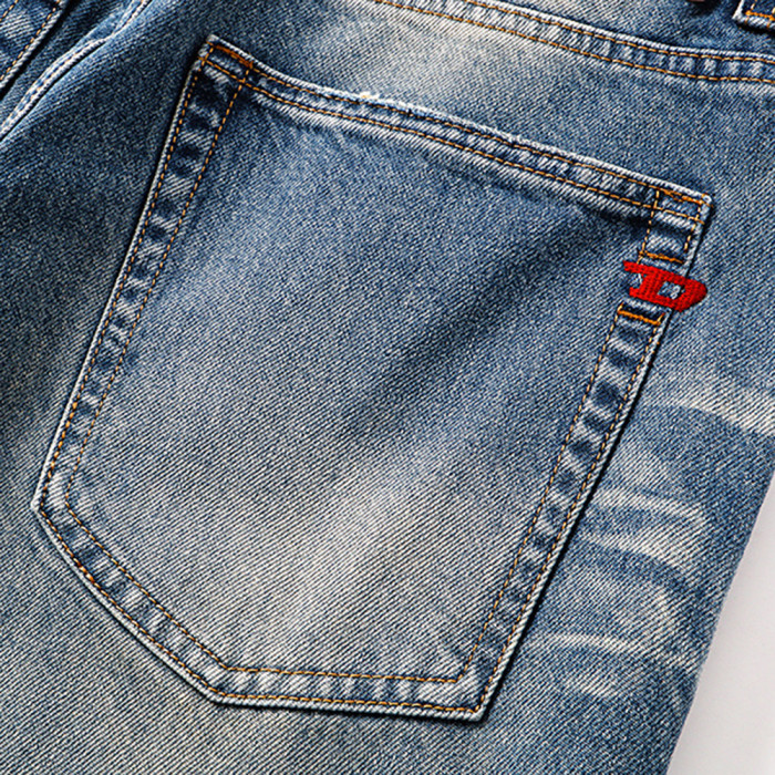 Men Retro Loose Fit Jeans straight-leg Pants Streetwear Bottoms Daily Casual Trousers Unisex