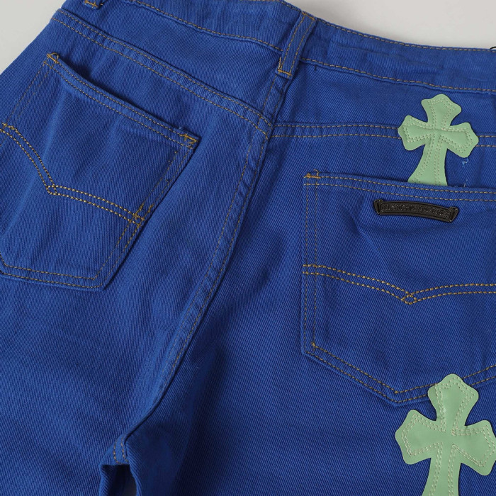 Men Vintage Distressed Denim Jeans Straight Leg Trousers Streetwear Pants Casual Bottoms Joggers Clothes Women