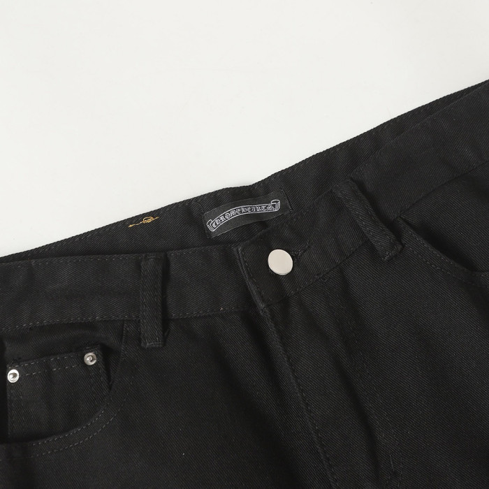 Men Vintage Distressed Denim Jeans Straight Leg Trousers Streetwear Pants Casual Bottoms Joggers Clothes Women