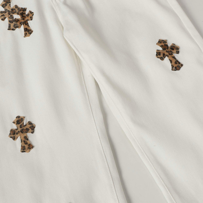 Men Vintage Distressed Denim Jeans Straight Leg Trousers Streetwear Pants Casual Bottoms Joggers Clothes Women