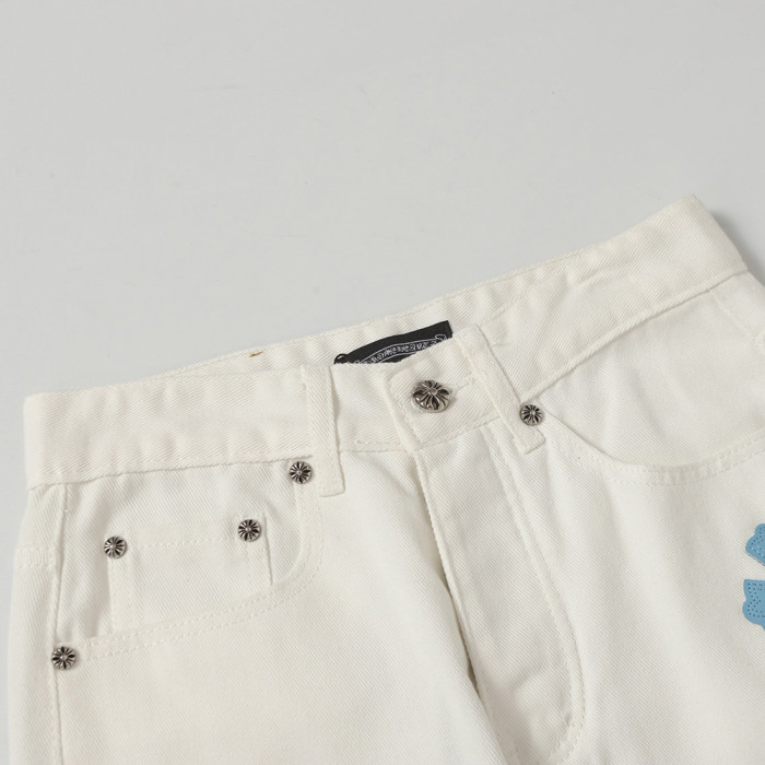 Men Vintage Distressed Denim Jeans Straight Leg Trousers Streetwear Pants Casual Bottoms Joggers Clothes Women