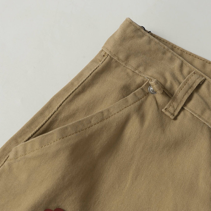 Men Vintage Distressed Denim Jeans Straight Leg Trousers Streetwear Pants Casual Bottoms Joggers Clothes Women