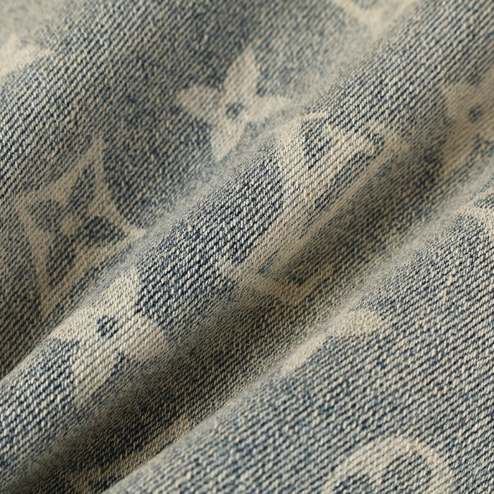 Men Vintage Distressed Denim Full Print Jeans Straight Leg Trousers Streetwear Pants Casual Bottoms Joggers Clothes Women