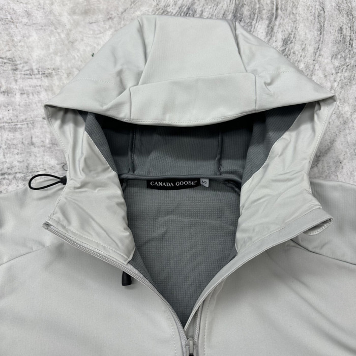 Men Women Fleece Lined Windproof Hooded Jacket Full Zip Windbreaker Long Sleeves Casual Coats Unisex