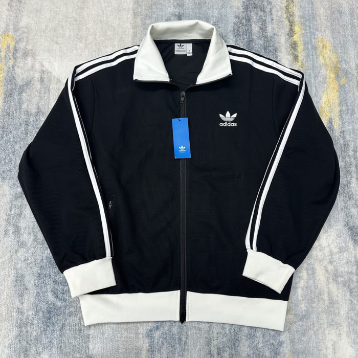 Men Women Knit Track Jacket Stand Collar Casual Zip-up Jacket Sportswear Coats Outdoor Tops Unisex