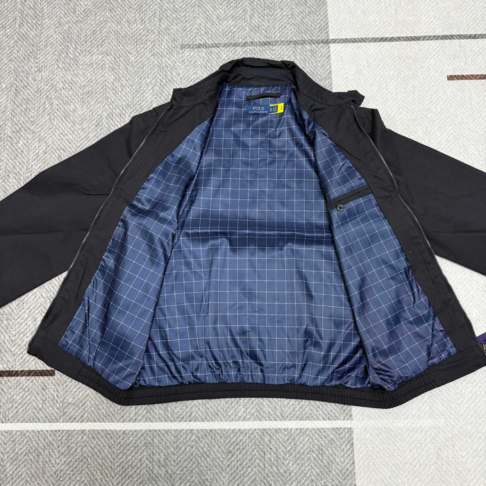 Men Women Classic Zip Jacket Vintage Windbreaker Long Sleeves Outwear Tops Casual Coats Unisex