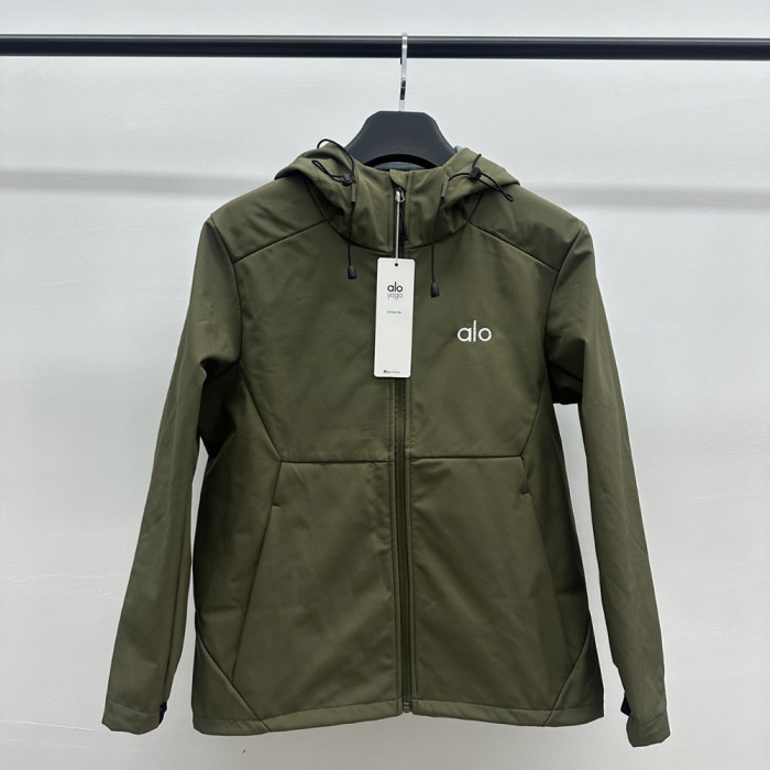 Men Women Fleece Lined Windproof Hooded Jacket Full Zip Windbreaker Long Sleeves Casual Coats Unisex