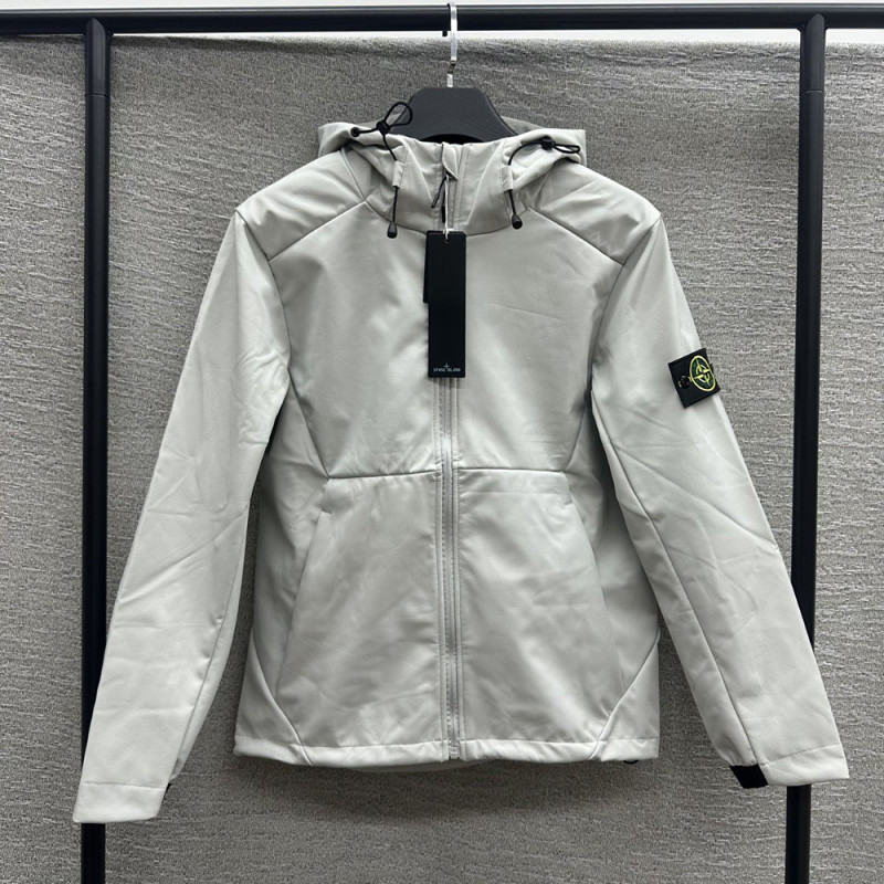 Men Women Fleece Lined Windproof Hooded Jacket Full Zip Windbreaker Long Sleeves Casual Coats Unisex