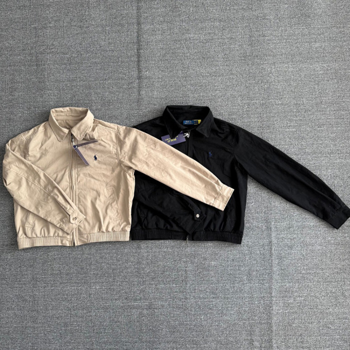 Men Women Classic Zip Jacket Vintage Windbreaker Long Sleeves Outwear Tops Casual Coats Unisex