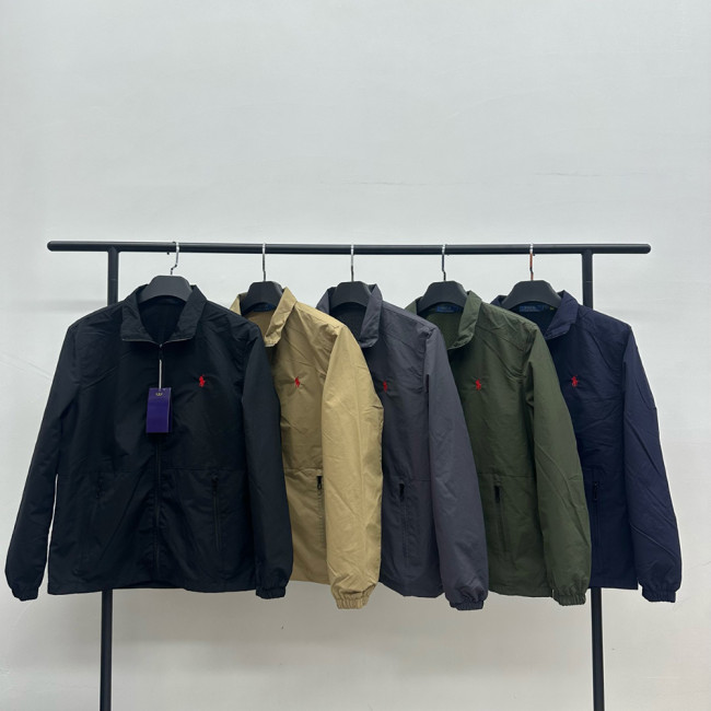 Men Women Classic Zip Jacket Vintage Windbreaker Long Sleeves Outwear Tops Casual Coats Unisex