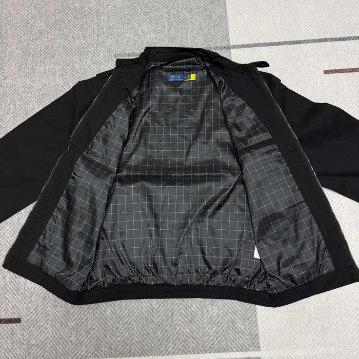 Men Women Classic Zip Jacket Vintage Windbreaker Long Sleeves Outwear Tops Casual Coats Unisex