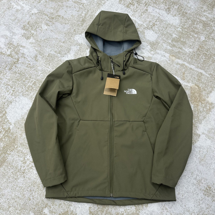 Men Women Fleece Lined Windproof Hooded Jacket Full Zip Windbreaker Long Sleeves Casual Coats Unisex