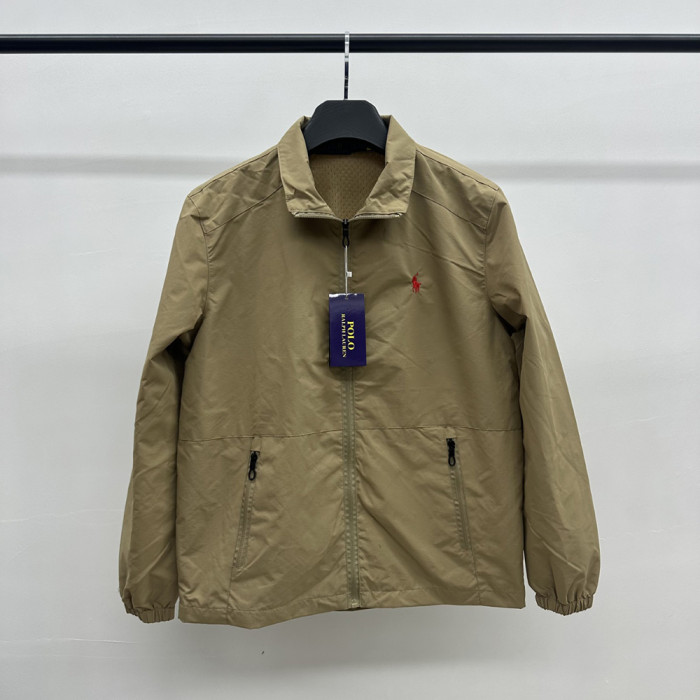 Men Women Classic Zip Jacket Vintage Windbreaker Long Sleeves Outwear Tops Casual Coats Unisex