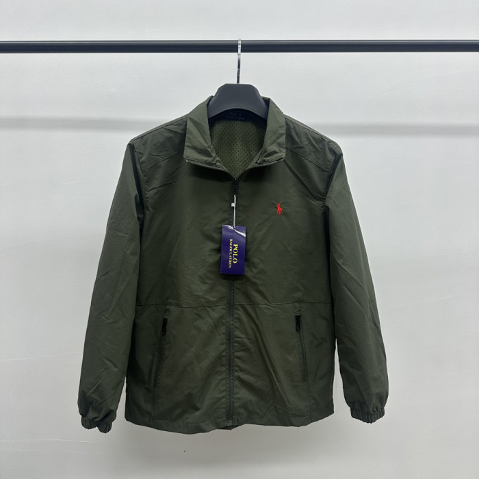 Men Women Classic Zip Jacket Vintage Windbreaker Long Sleeves Outwear Tops Casual Coats Unisex