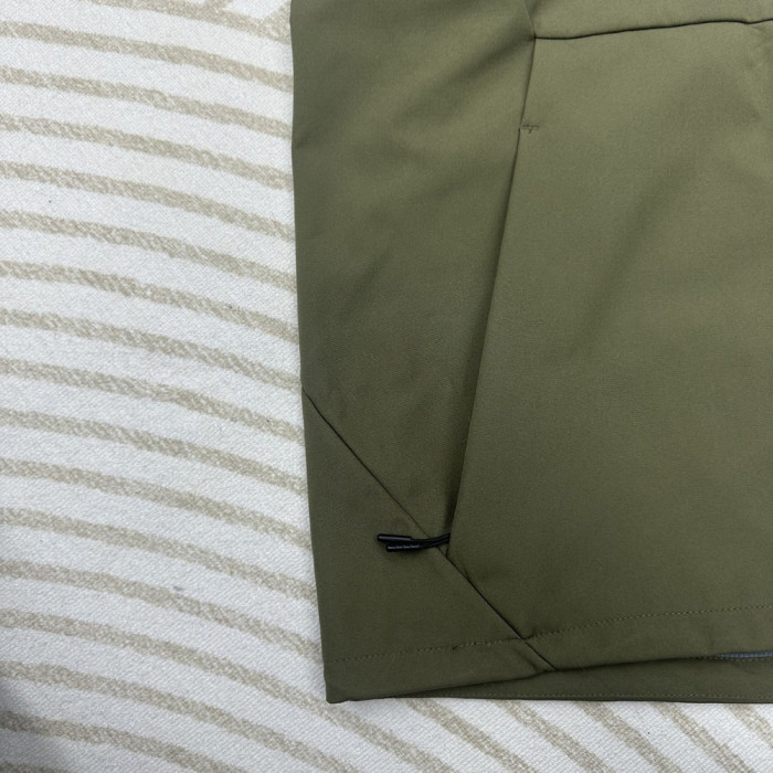 Men Women Fleece Lined Windproof Hooded Jacket Full Zip Windbreaker Long Sleeves Casual Coats Unisex