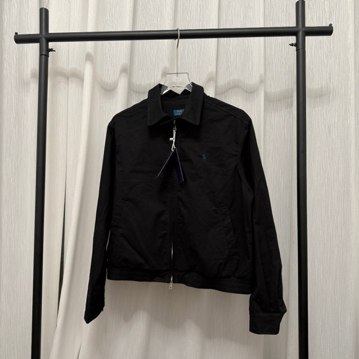 Men Women Classic Zip Jacket Vintage Windbreaker Long Sleeves Outwear Tops Casual Coats Unisex