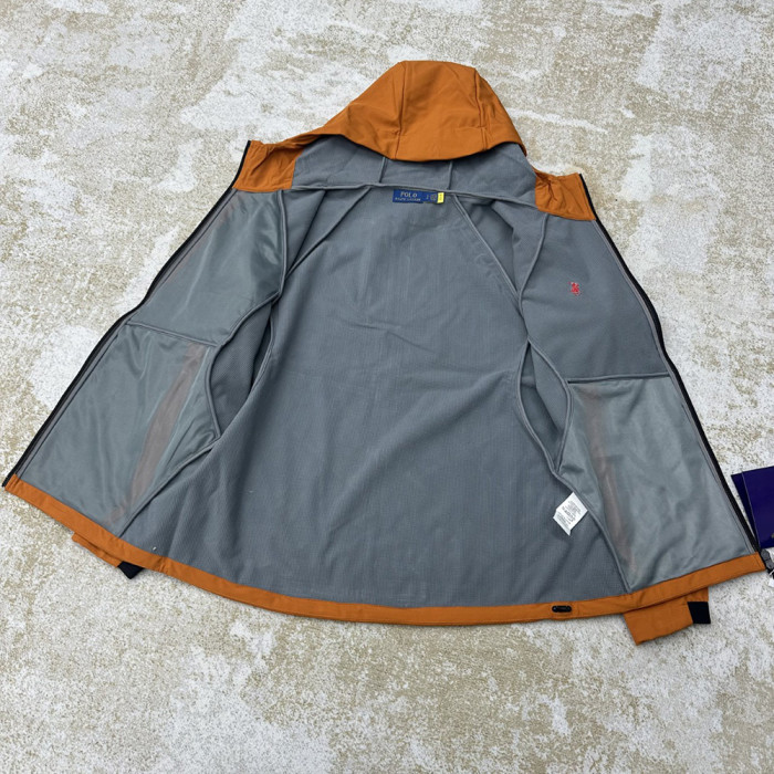 Men Women Fleece Lined Windproof Hooded Jacket Full Zip Windbreaker Long Sleeves Casual Coats Unisex