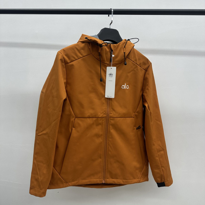 Men Women Fleece Lined Windproof Hooded Jacket Full Zip Windbreaker Long Sleeves Casual Coats Unisex