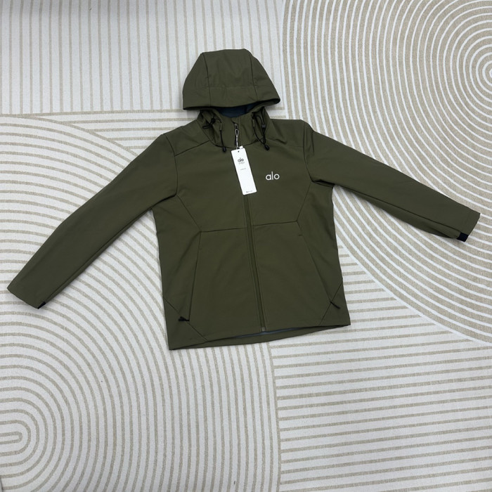 Men Women Fleece Lined Windproof Hooded Jacket Full Zip Windbreaker Long Sleeves Casual Coats Unisex