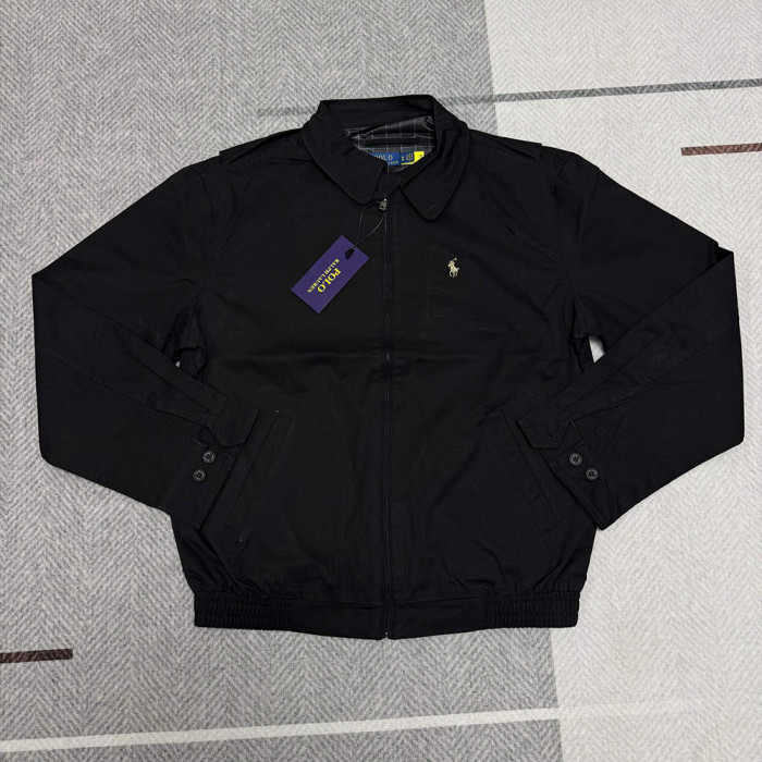 Men Women Classic Zip Jacket Vintage Windbreaker Long Sleeves Outwear Tops Casual Coats Unisex