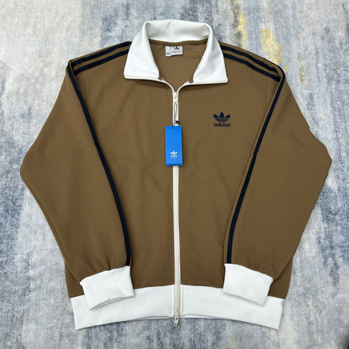 Men Women Knit Track Jacket Stand Collar Casual Zip-up Jacket Sportswear Coats Outdoor Tops Unisex