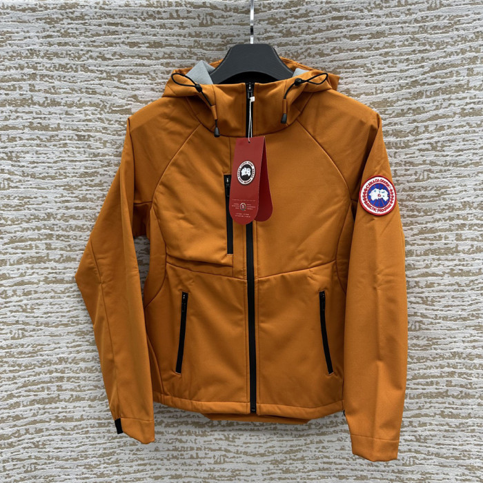 Men Women Fleece Lined Windproof Hooded Jacket Full Zip Windbreaker Long Sleeves Casual Coats Unisex