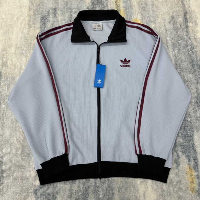 Men Women Knit Track Jacket Stand Collar Casual Zip-up Jacket Sportswear Coats Outdoor Tops Unisex