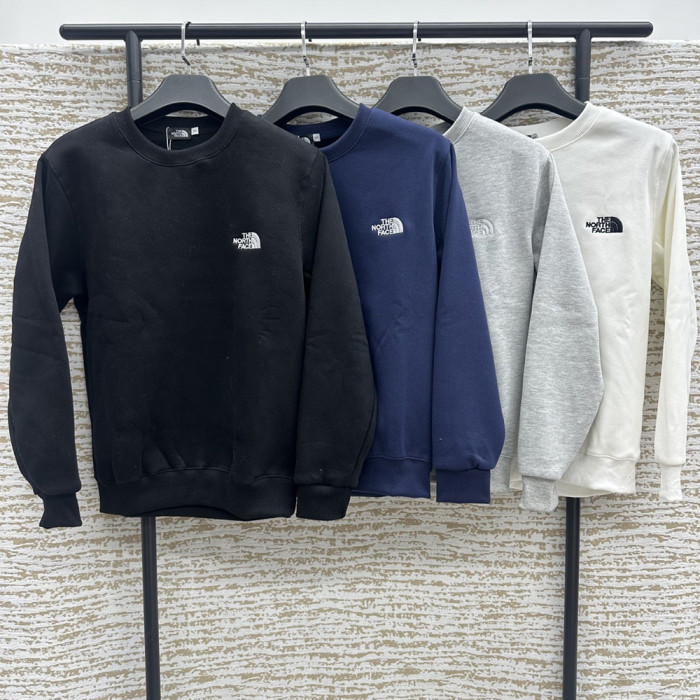 Men Women Crew Neck Sweatshirt Cotton Fleece Pullover Long Sleeves Sports Shirt Tops Casual Streetwear Unisex