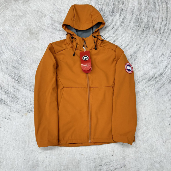 Men Women Fleece Lined Windproof Hooded Jacket Full Zip Windbreaker Long Sleeves Casual Coats Unisex